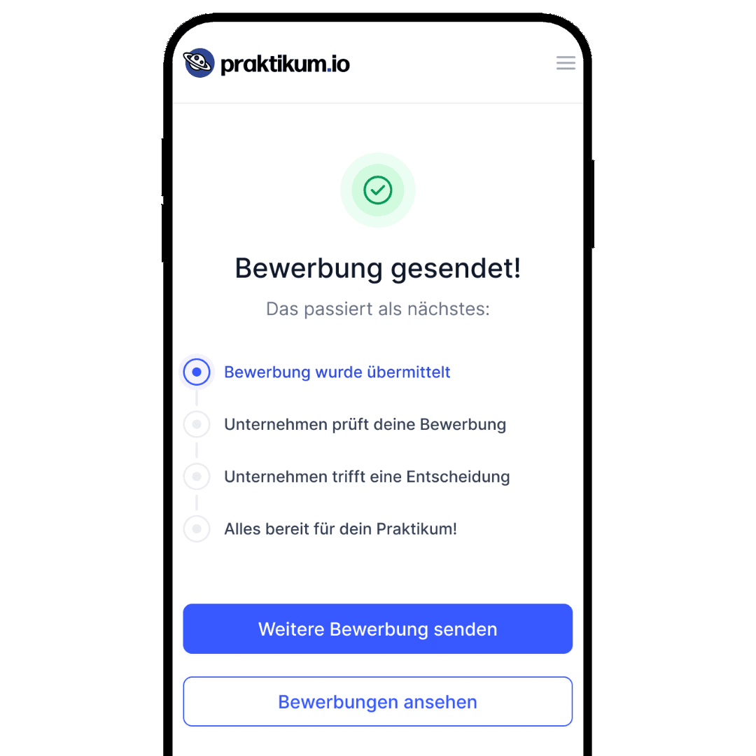 3. Praktikum bestätigt