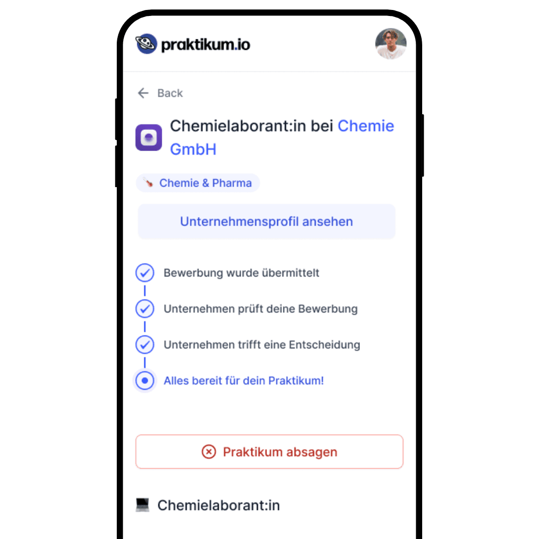 2. Bewerbung abschicken