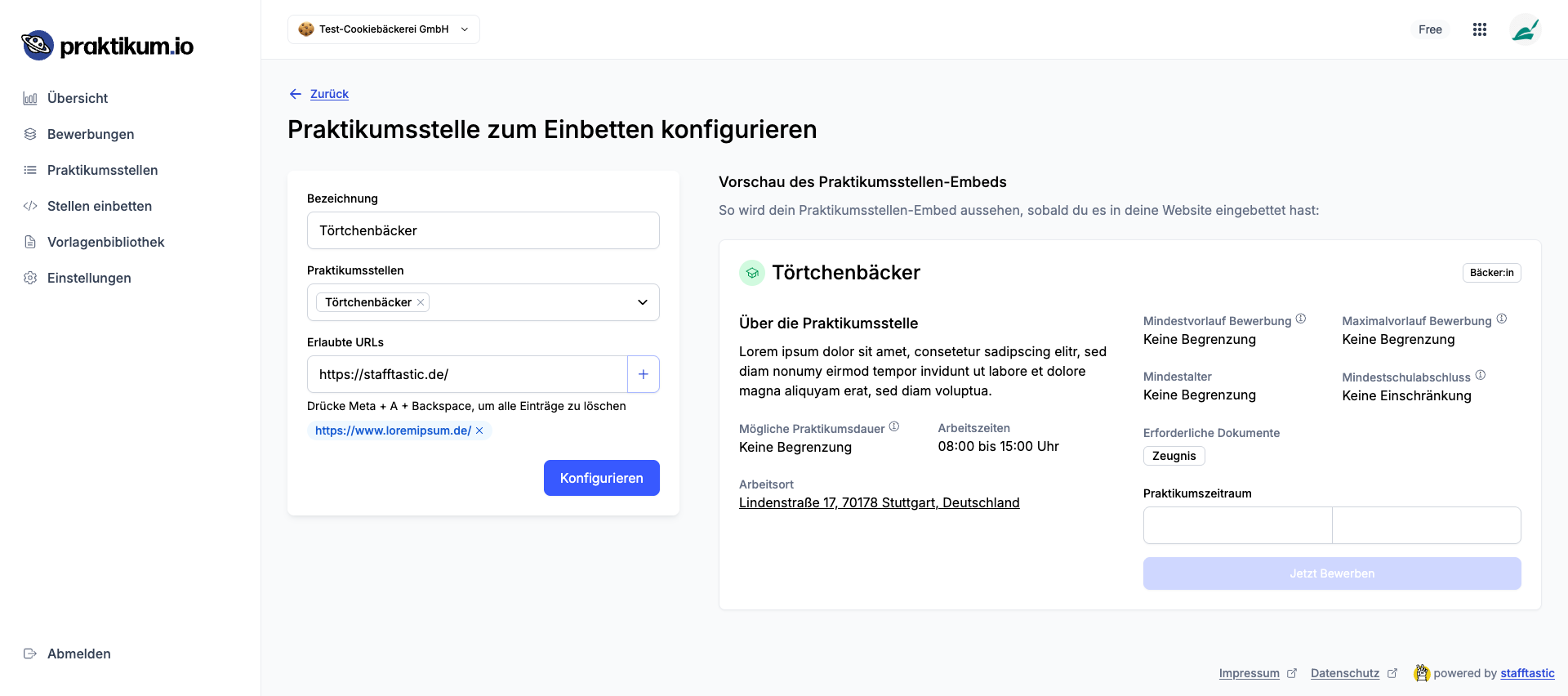 Embed-Vorschau