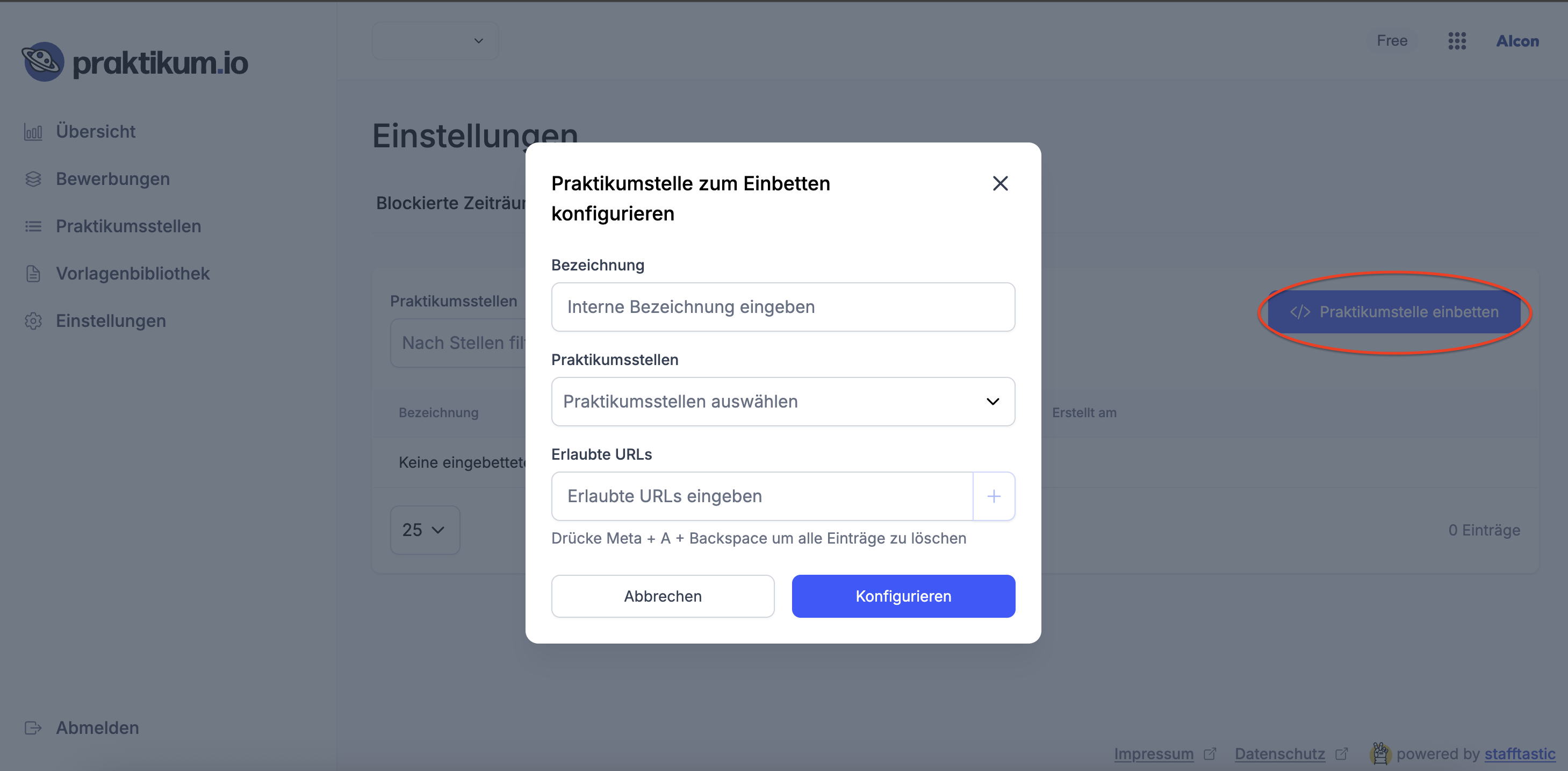 Praktikumsstelle-einbettet-konfigurieren-neu